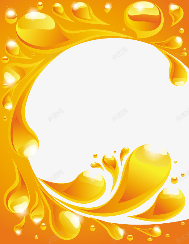 黄金颜色半圆方框png免抠素材_新图网 https://ixintu.com 半圆 图形框 图形框框 水滴 背景元素 金色 闪光
