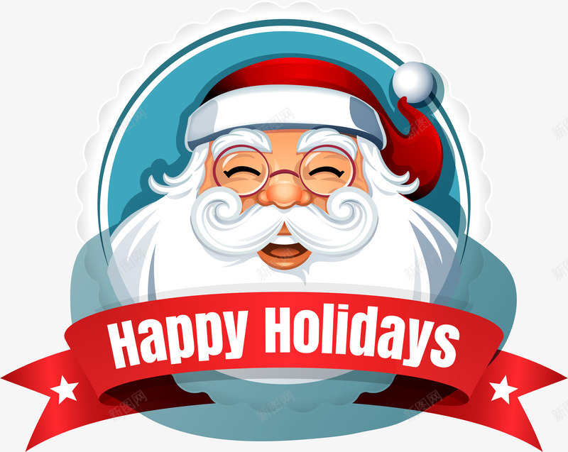 圣诞节元素png免抠素材_新图网 https://ixintu.com happy holidays 假期快乐 圣诞老人
