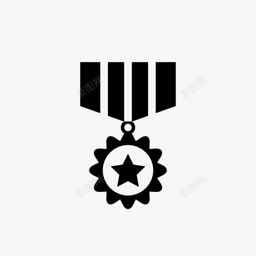 星级纪念章icon图标png_新图网 https://ixintu.com 奖章