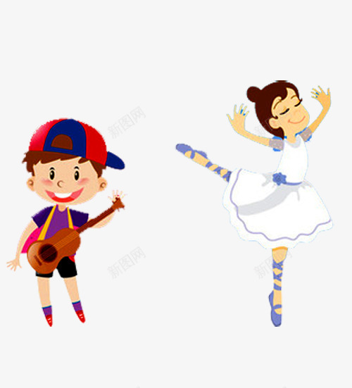 少儿才艺png免抠素材_新图网 https://ixintu.com 六一文艺汇演 卡通 吉他 少儿才艺 少儿才艺大赛 幼儿园演出 才华 才艺 才艺大赛 才艺赛 舞蹈 艺术 达人