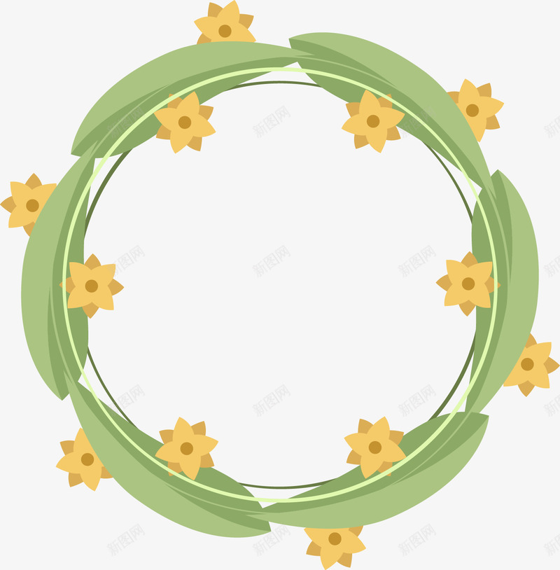 结婚装饰植物花环矢量图ai免抠素材_新图网 https://ixintu.com 婚礼 植物 结婚 花环 装饰 矢量图