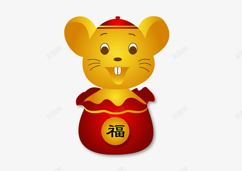 鼠年老鼠元素矢量图ai免抠素材_新图网 https://ixintu.com 2020年元素 卡通动物 矢量图 老鼠 老鼠生日 金老鼠 鼠年