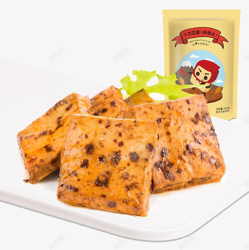 良品铺子豆腐干png免抠素材_新图网 https://ixintu.com 产品实物 小吃 豆干 零食