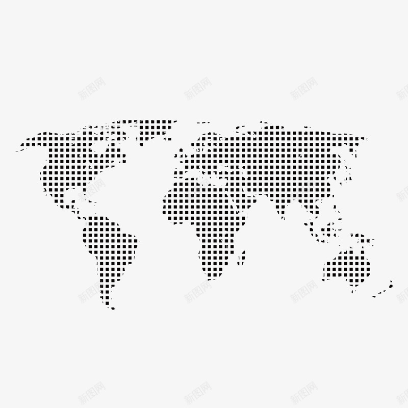 黑色点形分析png免抠素材_新图网 https://ixintu.com 世界 分析 地图 地球 战略 点形 黑色