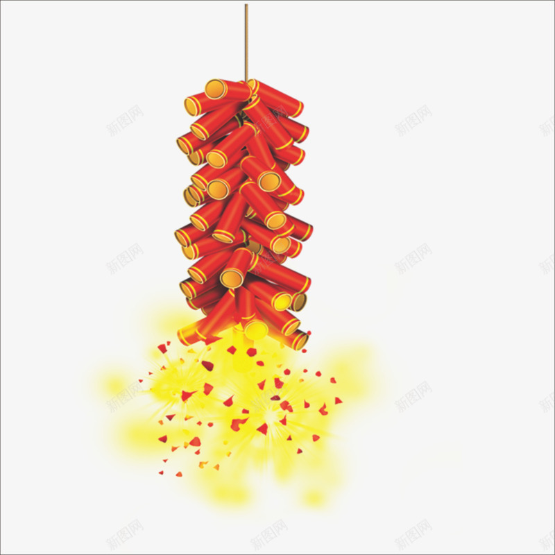 爆竹png免抠素材_新图网 https://ixintu.com 元旦 礼炮 过节 鞭炮