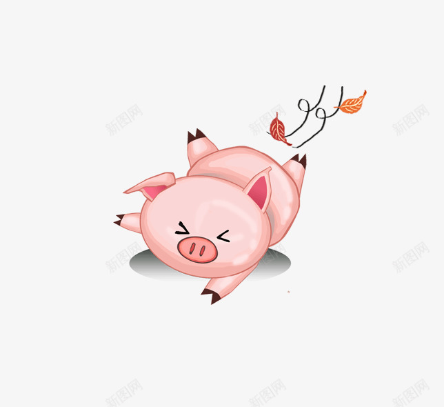 日韩可爱小猪png免抠素材_新图网 https://ixintu.com 动物 卡通动画 手账贴图 表情包