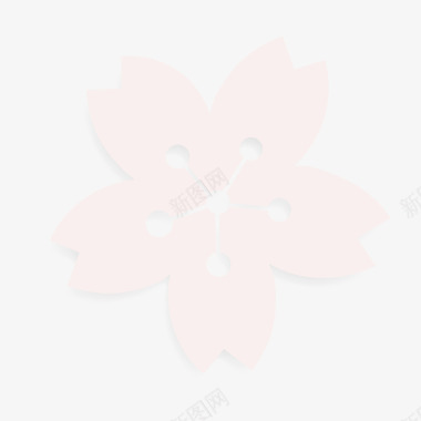 米色樱花图标图标
