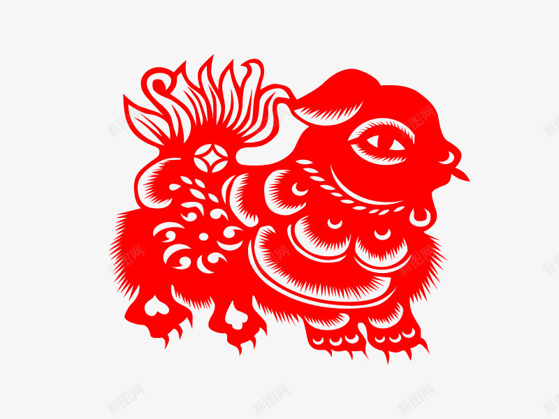新年吉祥兽卡通png免抠素材_新图网 https://ixintu.com 吉祥 新年 新年卡通
