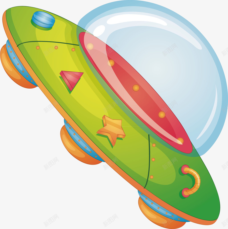 手绘精美外星飞船png免抠素材_新图网 https://ixintu.com 元旦 别致 别致元旦 别致元旦绿色淘宝礼物 淘宝 礼物 绿色 绿色淘宝礼物