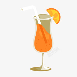 夏季橙汁饮料素材