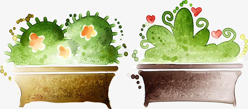 绿色时尚盆栽植物创意png免抠素材_新图网 https://ixintu.com 创意 时尚 植物 盆栽 绿色