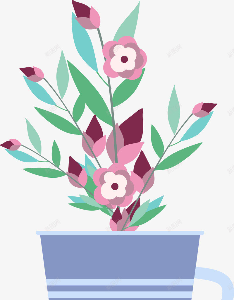 花卉盆栽png免抠素材_新图网 https://ixintu.com 北欧盆栽 扁平化盆栽 景观 植物 盆栽 盆栽植物 盆栽矢量图 矢量盆栽 花 花朵