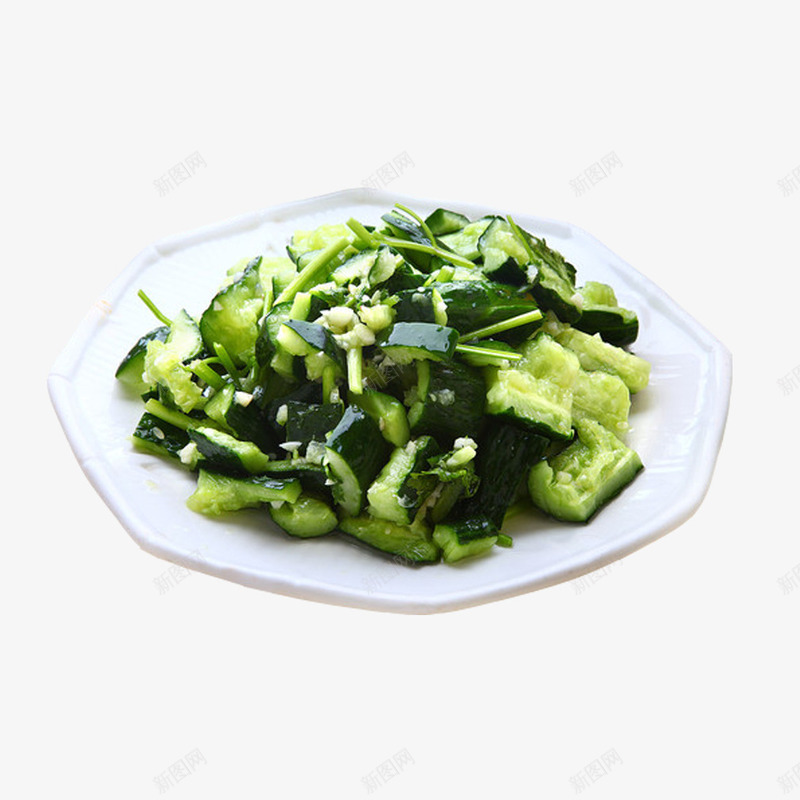 产品实物家常小菜蒜泥黄瓜png免抠素材_新图网 https://ixintu.com 传统美食 家常小菜 家常菜 美食 蒜泥 蒜泥黄瓜 辣椒 餐饮美食 黄瓜