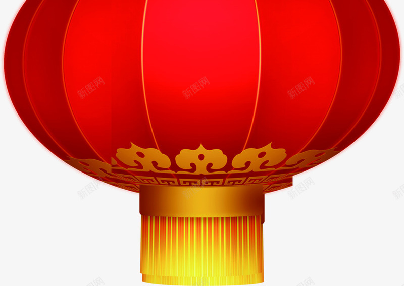 元旦红色手绘灯笼png免抠素材_新图网 https://ixintu.com 元旦 灯笼 红色