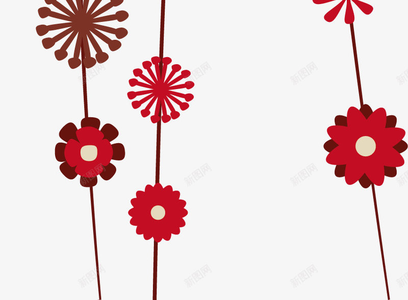 吊饰png免抠素材_新图网 https://ixintu.com 免费矢量 免费矢量下载 吊饰 挂饰 花朵 花纹