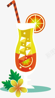 夏日热带饮料png免抠素材_新图网 https://ixintu.com 冷饮 夏天 夏季 果汁 水果 清爽 热带 饮料 黄色