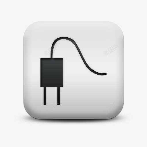 不光滑的白色的广场图标业务电插png_新图网 https://ixintu.com business electrical icon matte plug square white 不光滑的 业务 图标 广场 插头 电 白色的