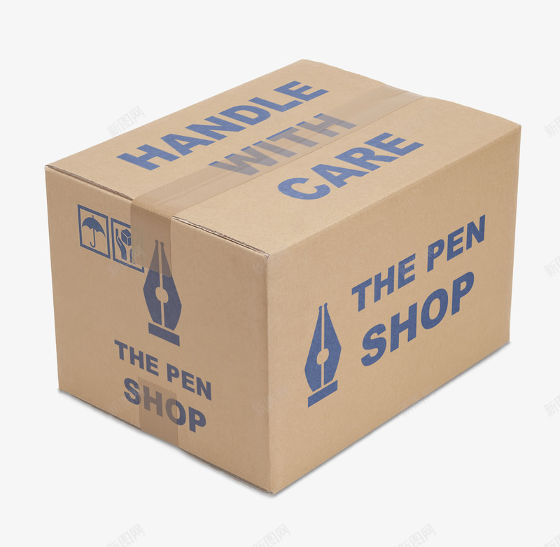 快递纸箱png免抠素材_新图网 https://ixintu.com SHOP 商品交易 快递箱 淘宝京东 牛皮纸箱子 纸箱子 黄色箱