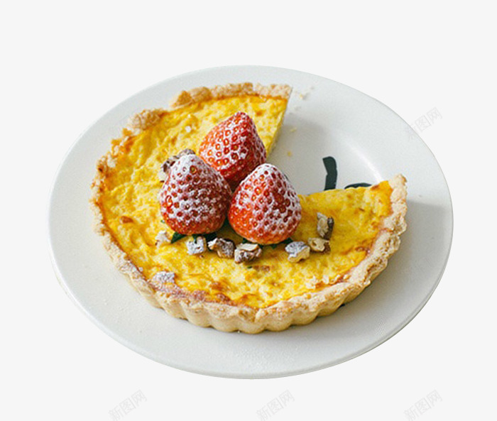 草莓蛋挞png免抠素材_新图网 https://ixintu.com 产品实物 甜食 草莓 蛋挞