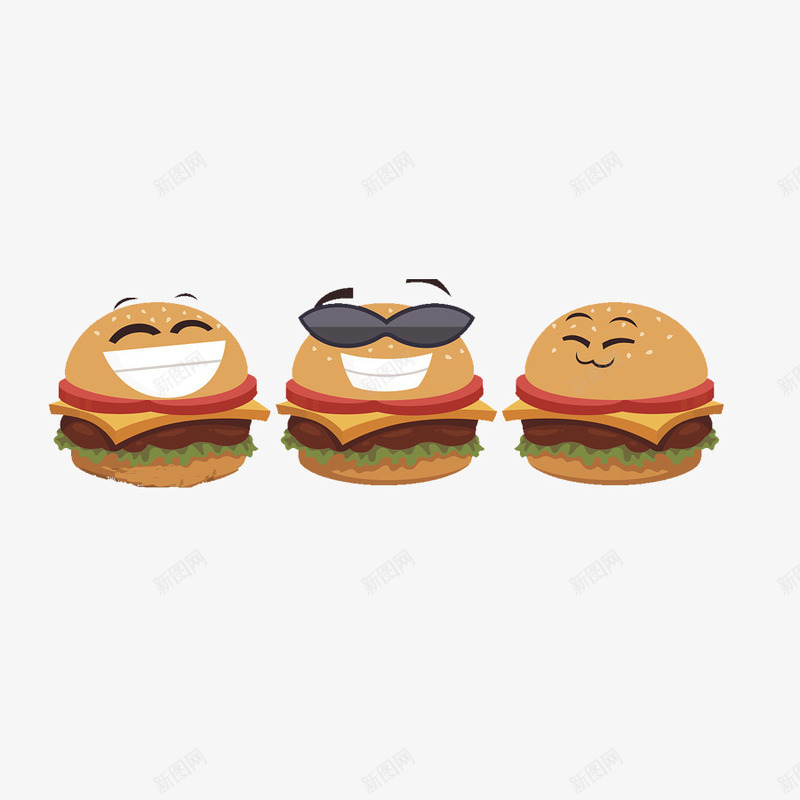 三个蟹黄堡表情包png免抠素材_新图网 https://ixintu.com 可爱表情包 开心表情包 蟹黄堡 表情包设计