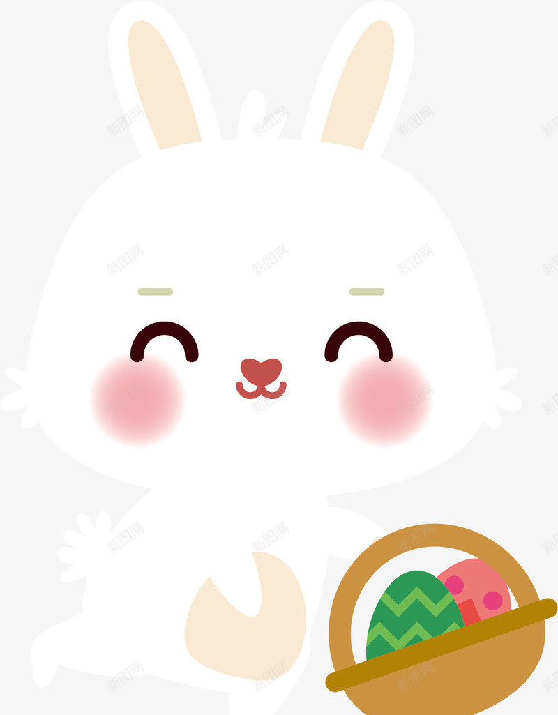 兔子腮红表情包矢量图eps免抠素材_新图网 https://ixintu.com 兔子 兔子表情 兔子表情包 卡通兔子 腮红兔子 表情包 矢量图