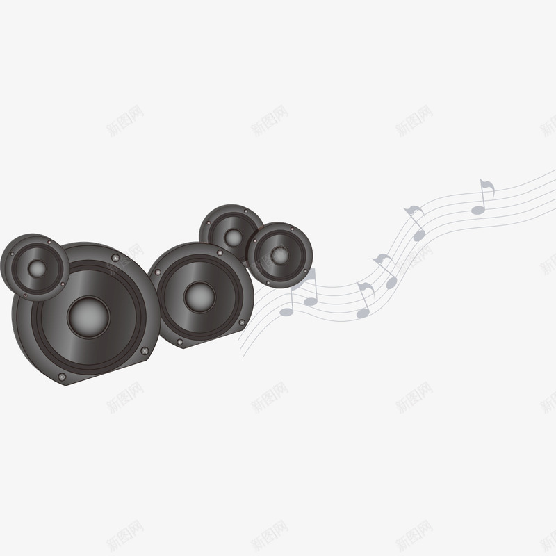 潮流音响png免抠素材_新图网 https://ixintu.com 创意音乐节海报 潮流音乐节 潮流音乐节海报 电吉他 音响 音符 黑色背景