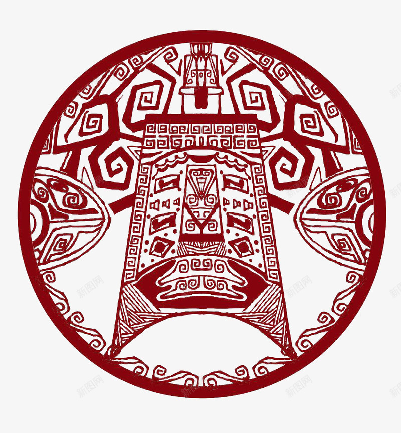 楚文化图腾图标png_新图网 https://ixintu.com 中国古代图标 中国风 传承 传承与创新 古代 图标 图腾 文化 楚文化