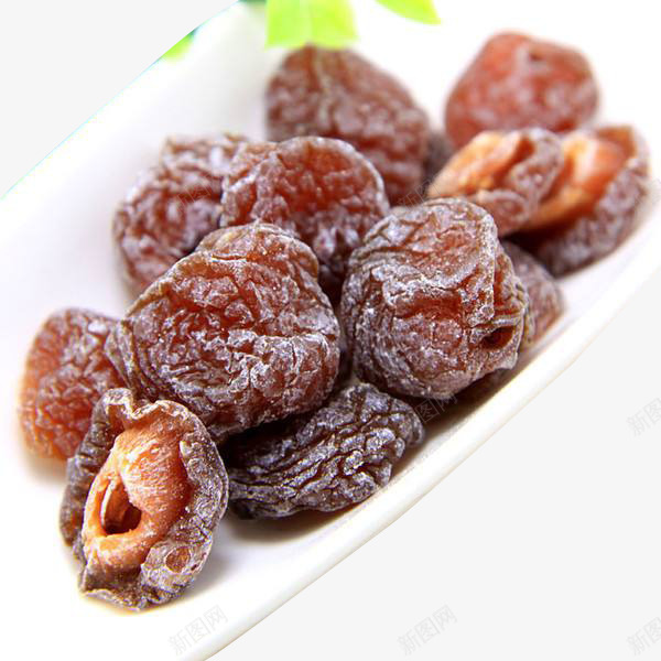 雪花半边梅干png免抠素材_新图网 https://ixintu.com 半边梅 小吃零食 李子干 梅子肉 话梅干 雪花梅干