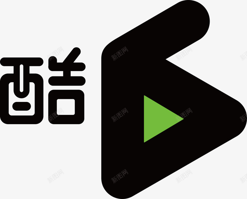 酷六视频logo矢量图图标ai_新图网 https://ixintu.com 企业LOGO标志矢量 企业商标 图标 标志 标志图集 标识 视频logo 酷六 矢量图