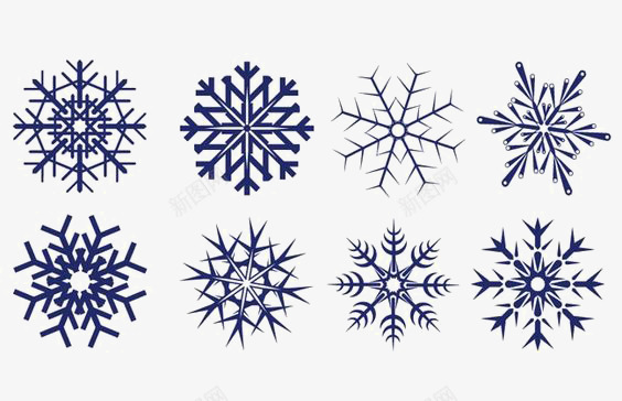 雪花底纹png免抠素材_新图网 https://ixintu.com 六角雪花 蓝色雪花 雪花印花 雪花瓣