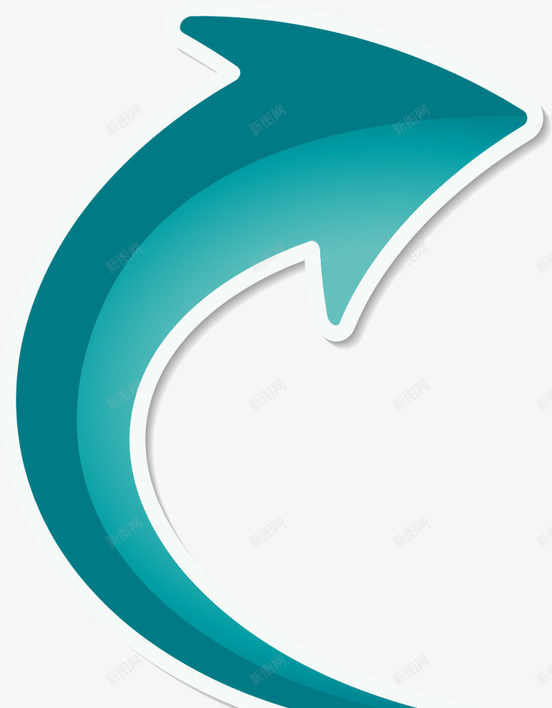 绿色回旋箭头矢量图图标ai_新图网 https://ixintu.com 回旋箭头 图标 旋转箭头 绿色箭头 矢量图