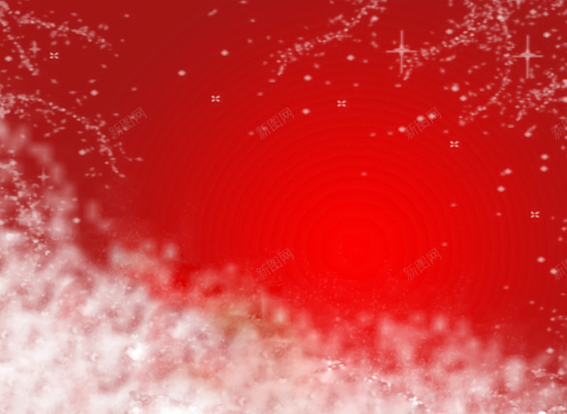 红色雪花精美新年海报png免抠素材_新图网 https://ixintu.com 新年 海报 精美 红色 雪花