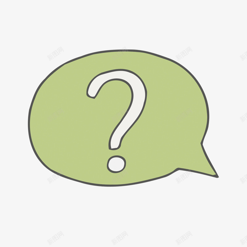 绿色对话框问号png免抠素材_新图网 https://ixintu.com 对话 对话素材 矢量素材 素材 绿色 绿色矢量 绿色素材 问号 问号素材