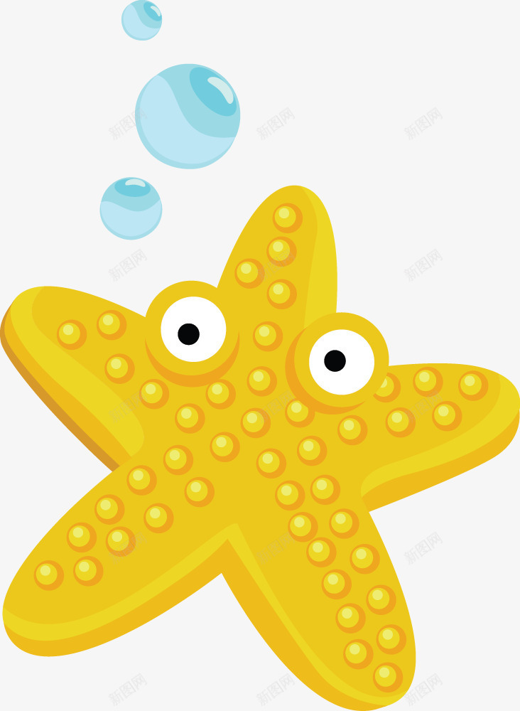 卡通海洋生物矢量图ai免抠素材_新图网 https://ixintu.com 卡通 可爱 手绘 海星 海洋 生物 矢量设计 矢量图