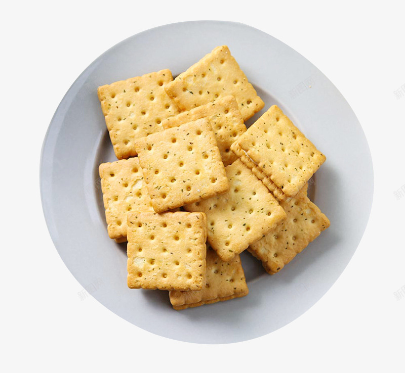 白盘里的饼干png免抠素材_新图网 https://ixintu.com 下午茶零食 下午茶饼干 小点心 点心饼干 白色盘子 苏打饼