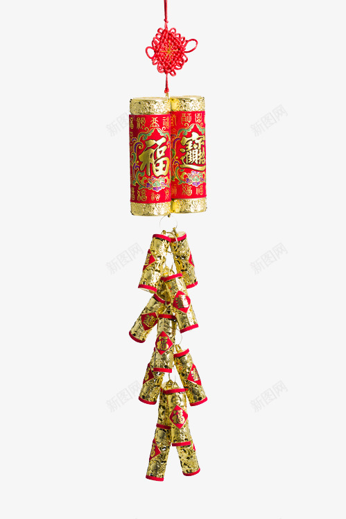 中国风鞭炮挂饰图png免抠素材_新图网 https://ixintu.com 中国风 卡通 喜庆的 手绘 挂饰 春节 过节 鞭炮