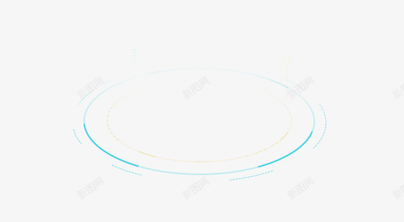 科技感光效圆圈效果png免抠素材_新图网 https://ixintu.com 圆圈 感光 效果 科技