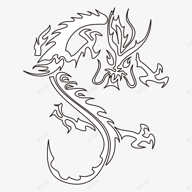 龙png免抠素材_新图网 https://ixintu.com 矢量龙吉祥如意飞黄腾达精神威风气势