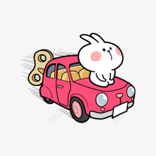 迷你兔子图标png_新图网 https://ixintu.com 卡通 卡通人物 图标 彩绘 手绘 插画 表情包 迷你兔子