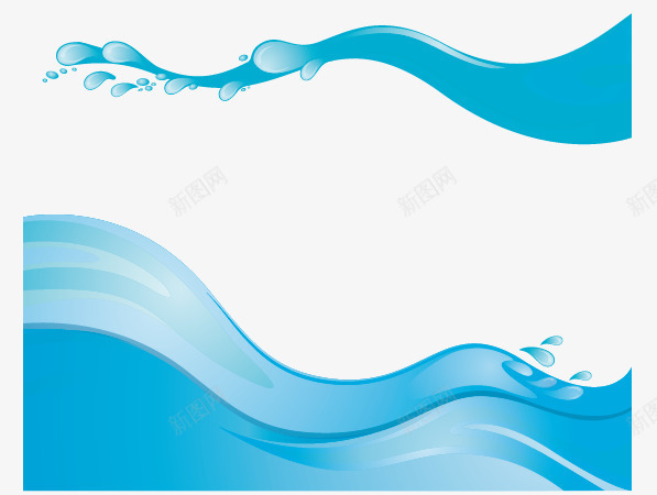 手绘波浪矢量图ai免抠素材_新图网 https://ixintu.com 手绘 水 水流 水滴 波浪 海洋 矢量图
