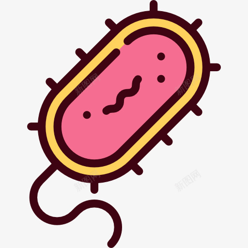 细菌图标png_新图网 https://ixintu.com 教育 生物 病毒 科学 细菌
