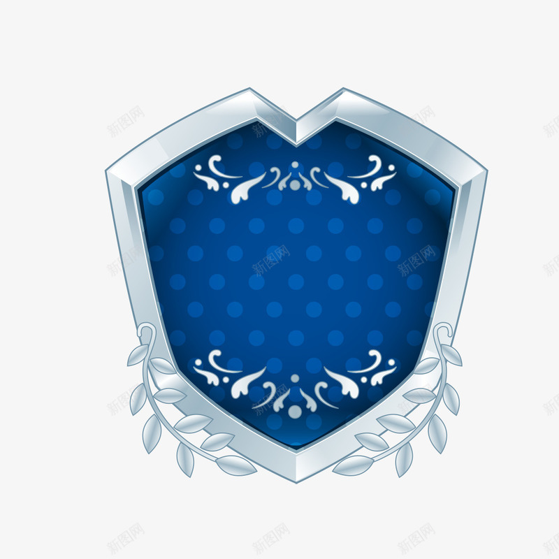 蓝色盾牌标志png免抠素材_新图网 https://ixintu.com 标志 盾牌 盾牌标志 蓝色 蓝色标志