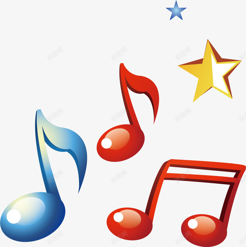 音乐片矢量图ai免抠素材_新图网 https://ixintu.com 矢量音乐 音乐素材 音符 矢量图