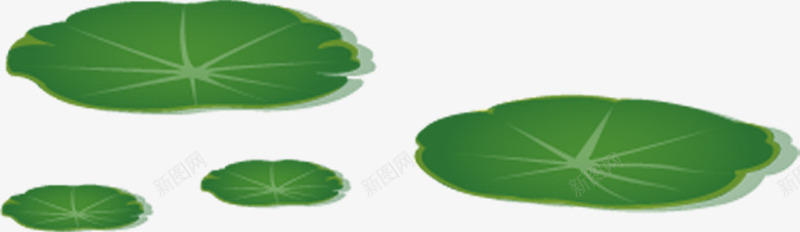 中秋节手绘绿色荷叶png免抠素材_新图网 https://ixintu.com 中秋节 绿色 荷叶