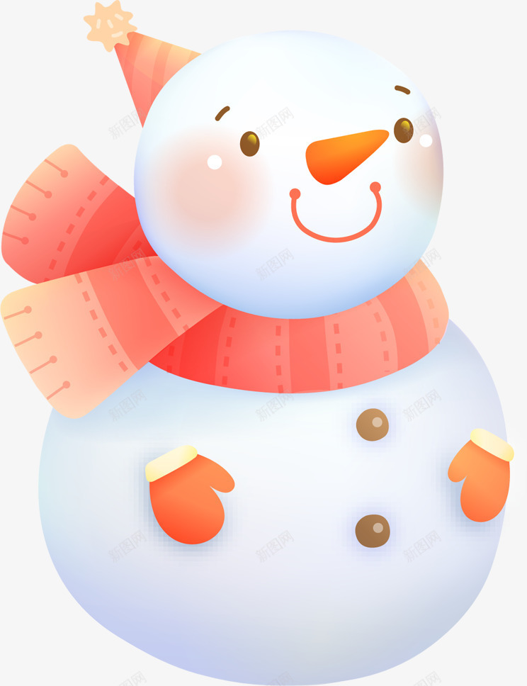 粉红色扁平风格创意合成雪人png免抠素材_新图网 https://ixintu.com 创意 合成 扁平 粉红色 雪人 风格