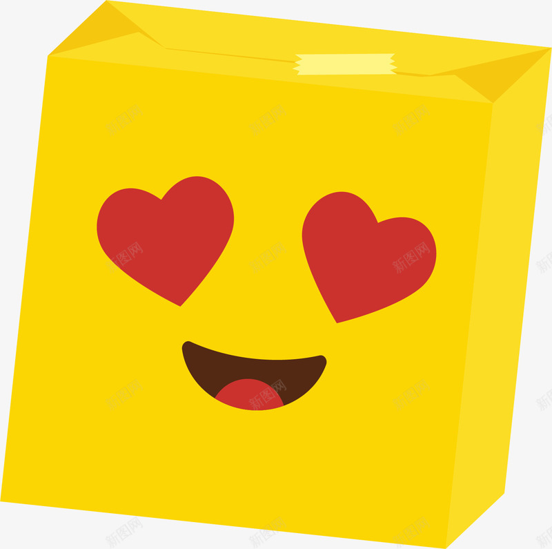 喜欢爱心表情png免抠素材_新图网 https://ixintu.com emoji 中意你 卡通 喜欢 大黄脸 爱心眼 眼冒爱心 色迷迷 表情包