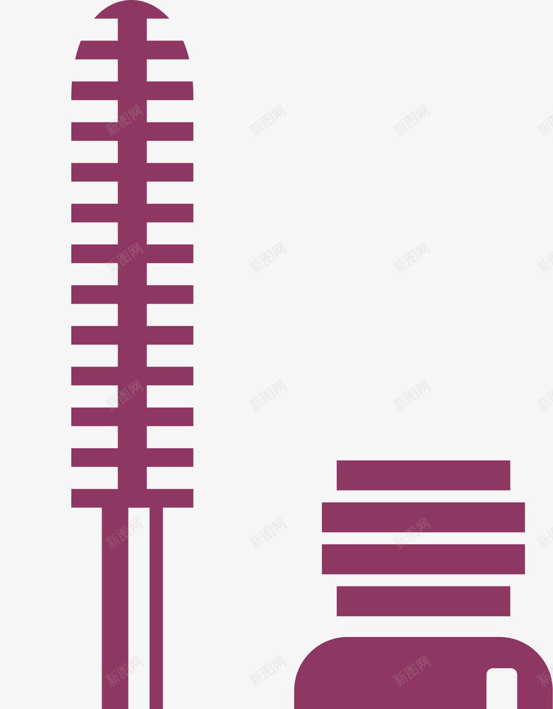 扁平网页睫毛膏化妆品icon图标png_新图网 https://ixintu.com 化妆品icon 化妆品图标 卡通图标 图标 扁平图标 睫毛膏 网页图标