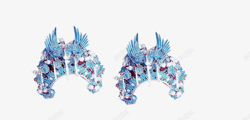 水晶头饰png免抠素材_新图网 https://ixintu.com 中国风 唱戏 头饰 婚庆 戏剧