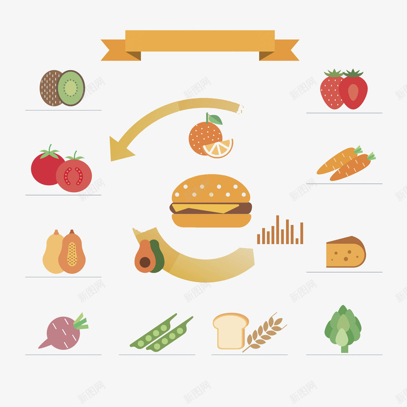 西红柿草莓小图标png_新图网 https://ixintu.com 分析图 创意 卡通 商务 多彩 手绘 汉堡包 简约 食物