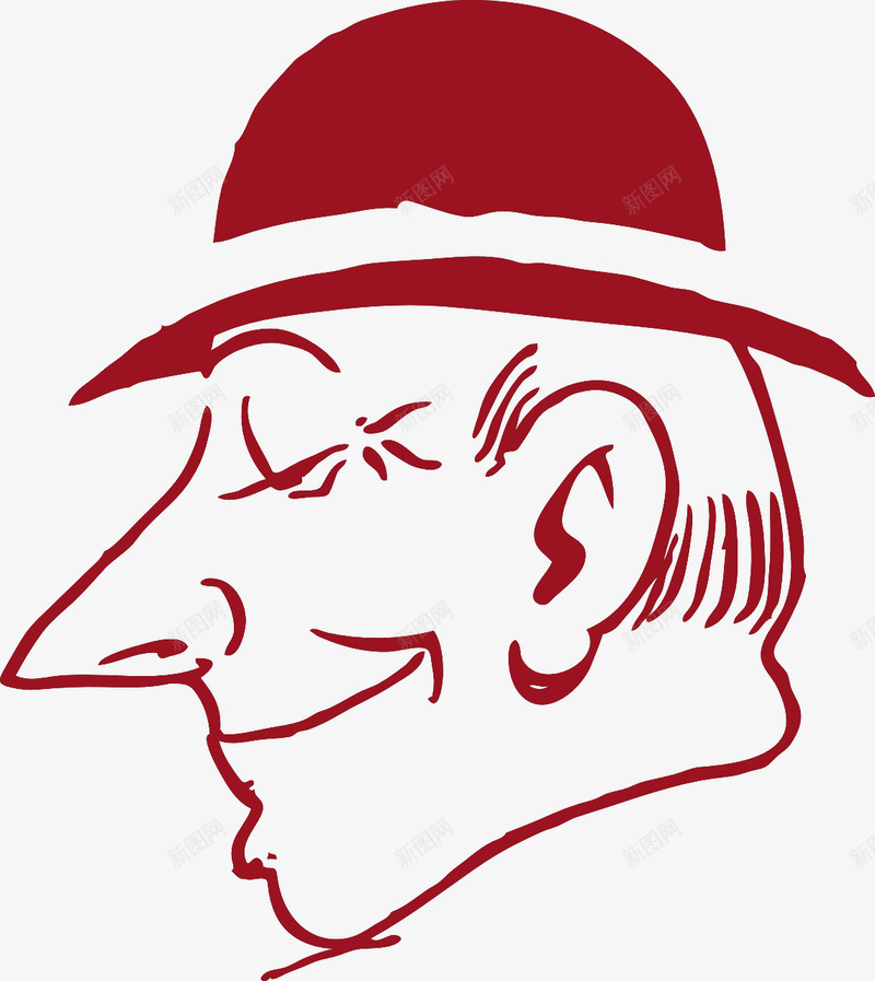 微笑的侧脸png免抠素材_新图网 https://ixintu.com 人侧面 人物侧脸 侧脸 侧面 帽子 微笑